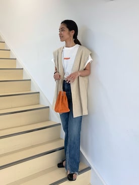 河村姫夏さん(レディース・152cm)の春コーディネート