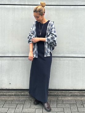 河村姫夏さん(レディース・152cm)の秋コーディネート