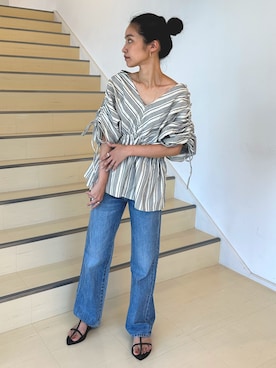 河村姫夏さん（レディース・152cm）の夏コーディネート