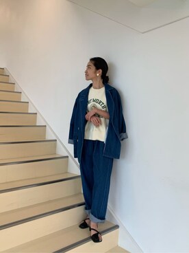 河村姫夏さん(レディース・152cm)の春コーディネート