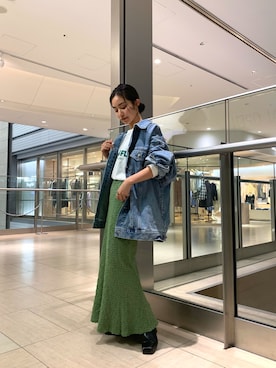 河村姫夏さん(レディース・152cm)の冬コーディネート