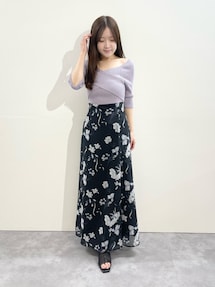 バックレースアップニットドッキングワンピース｜マーキュリーデュオ