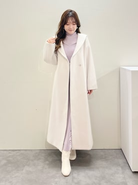 「MERCURYDUO（マーキュリーデュオ）のアイテム（チェスターコート）」を使った、aiveeさん（レディース・148cm）の秋コーディネート