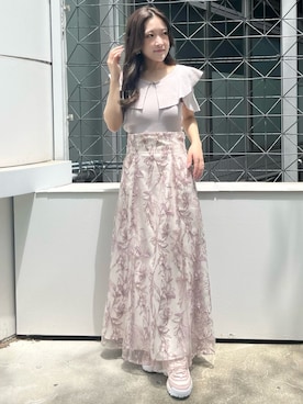 「RUNWAY channel SELECTION（ランウェイチャンネルセレクション）のアイテム」を使った、aiveeさん（レディース・148cm）の夏コーディネート