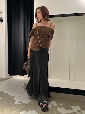 「SHAKA（シャカ）のアイテム」を使った、石黒芹奈さん（レディース・148cm）の夏コーディネート