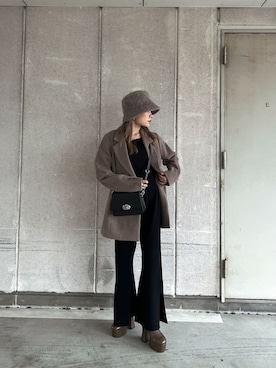 「MURUA（ムルーア）のアイテム（テーラードジャケット）」を使った、SERINAさん（レディース・148cm）の秋コーディネート