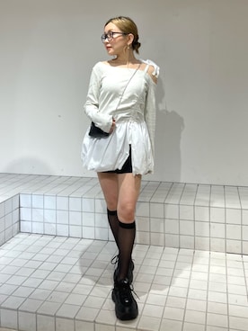 「CALNAMUR（カルナムール）のアイテム」を使った、SERINAさん（レディース・148cm）の春コーディネート