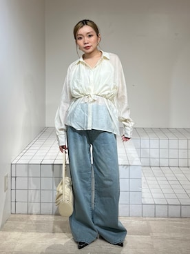 「CALNAMUR（カルナムール）のアイテム」を使った、SERINAさん（レディース・148cm）の春コーディネート