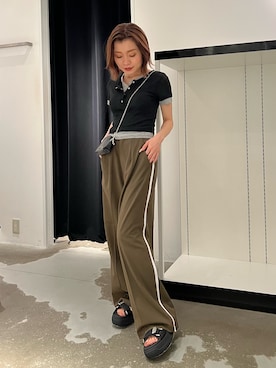 「SHAKA（シャカ）のアイテム」を使った、石黒芹奈さん（レディース・148cm）の夏コーディネート
