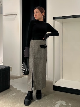 「フレアスリーブ」｜SERINAさん（レディース・148cm）の秋コーディネート