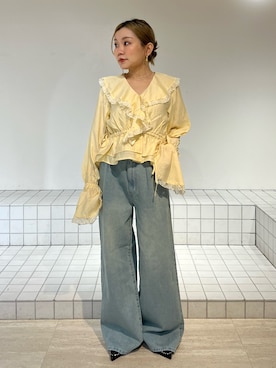 「CALNAMUR（カルナムール）のアイテム」を使った、SERINAさん（レディース・148cm）の春コーディネート