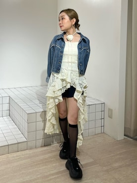 「CALNAMUR（カルナムール）のアイテム」を使った、SERINAさん（レディース・148cm）の春コーディネート