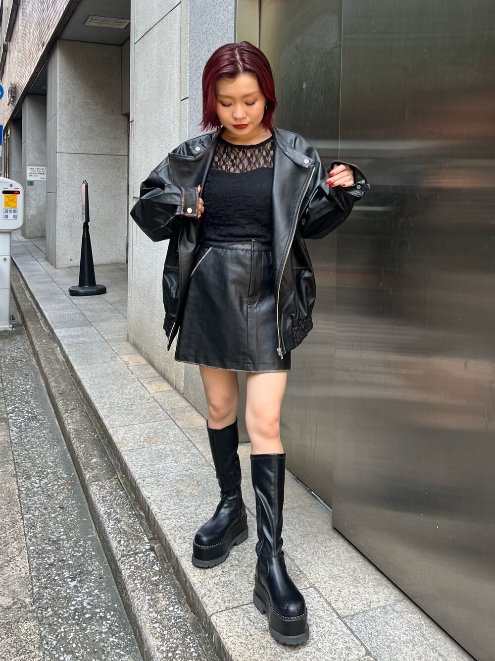 SERINA(Now me.)｜MURUAのライダースジャケットを使ったコーディネート