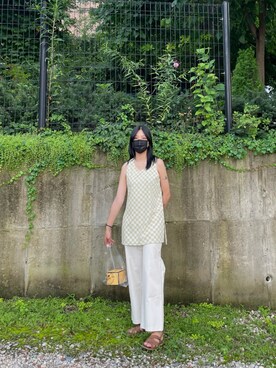 「アイテム（その他トップス）」を使った、chachaさん（レディース・173cm・20代）の夏コーディネート