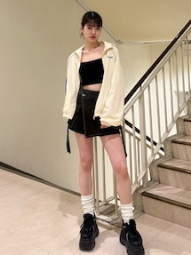 ナイロンジップアップブルゾン｜エモダ（EMODA）アウトレット公式通販