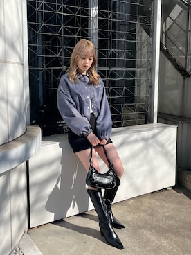 片岡玲菜さん(レディース・165cm)の冬コーディネート