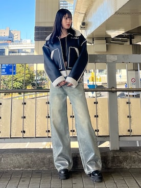 片岡玲菜さん（レディース・165cm）の冬コーディネート