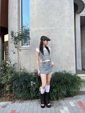 片岡玲菜さん(レディース・165cm)の冬コーディネート