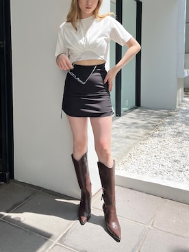 片岡玲菜さん（レディース・165cm）の春コーディネート