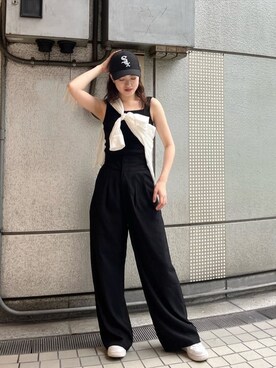 片岡玲菜さん（レディース・165cm）の夏コーディネート