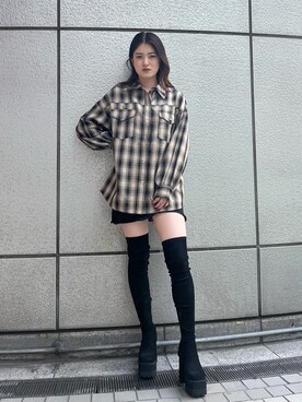 片岡玲菜さん(レディース・165cm)の夏コーディネート