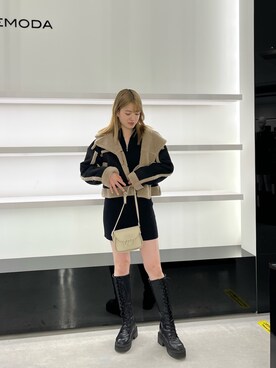 片岡玲菜さん(レディース・165cm)の秋コーディネート