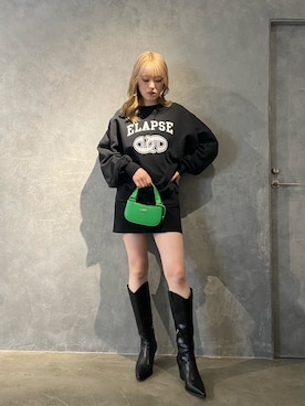 片岡玲菜さん(レディース・165cm)の冬コーディネート