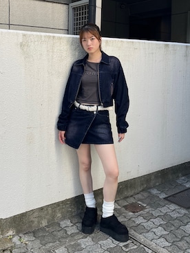 片岡玲菜さん(レディース・165cm)の夏コーディネート