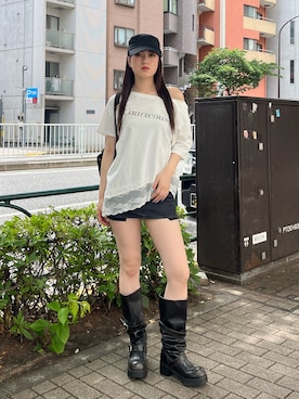 片岡玲菜さん(レディース・165cm)の夏コーディネート