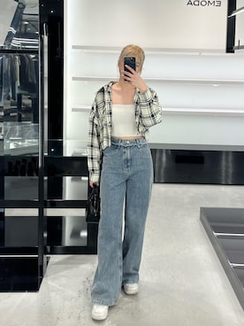 片岡玲菜さん（レディース・165cm）の春コーディネート