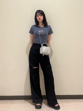 片岡玲菜さん（レディース・165cm）の夏コーディネート