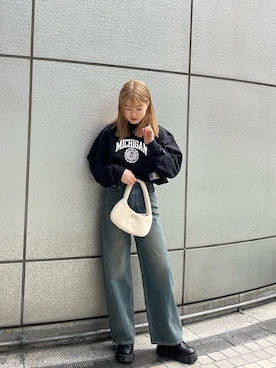 片岡玲菜さん（レディース・165cm）の秋コーディネート