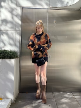 片岡玲菜さん（レディース・165cm）の秋コーディネート