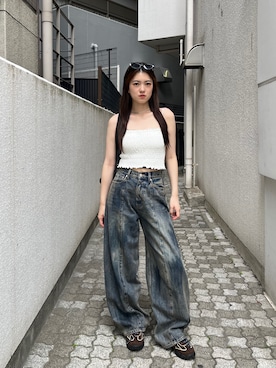 片岡玲菜さん(レディース・165cm)の春コーディネート