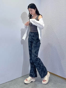 片岡玲菜さん（レディース・165cm）の夏コーディネート