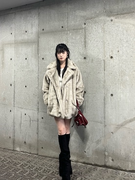 「アイテム（その他アウター）」を使った、片岡玲菜さん（レディース・165cm）の秋コーディネート