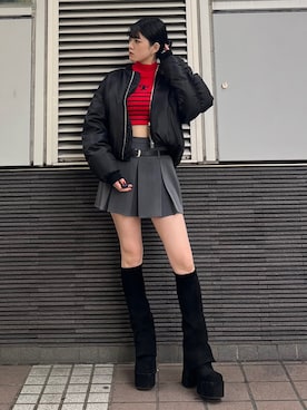 片岡玲菜さん（レディース・165cm）の秋コーディネート