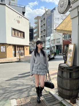 片岡玲菜さん（レディース・165cm）の春コーディネート