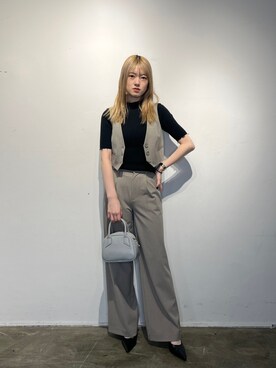 片岡玲菜さん（レディース・165cm）の冬コーディネート