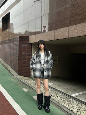 「EMODA（エモダ）のアイテム（その他パンツ）」を使った、片岡玲菜さん（レディース・165cm）の秋コーディネート