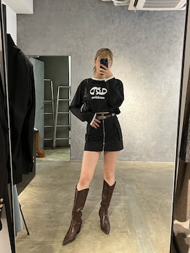 片岡玲菜さん（レディース・165cm）の冬コーディネート