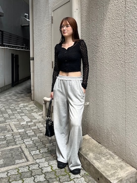 「EMODA（エモダ）のアイテム」を使った、片岡玲菜さん（レディース・165cm）の秋コーディネート