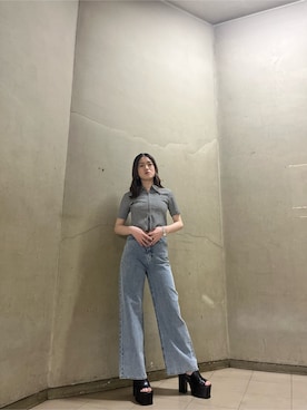 片岡玲菜さん（レディース・165cm）の春コーディネート