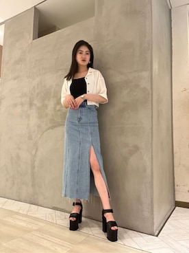 片岡玲菜さん（レディース・165cm）の春コーディネート