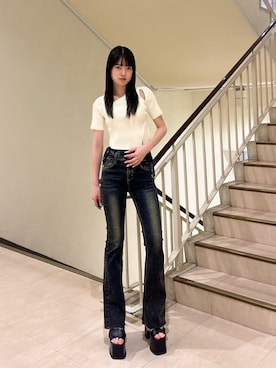 片岡玲菜さん(レディース・165cm)の春コーディネート