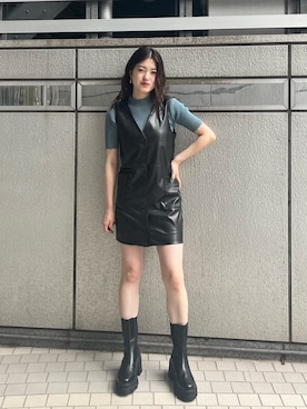 片岡玲菜さん(レディース・165cm)の夏コーディネート