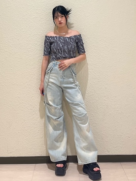 片岡玲菜さん（レディース・165cm）の夏コーディネート