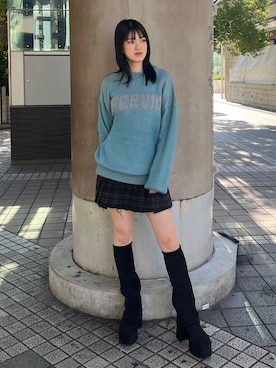 片岡玲菜さん（レディース・165cm）の秋コーディネート