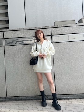 「ミニスカコーデ」｜片岡玲菜さん（レディース・165cm）の秋コーディネート