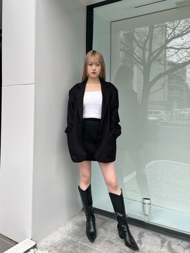 片岡玲菜さん(レディース・165cm)の冬コーディネート